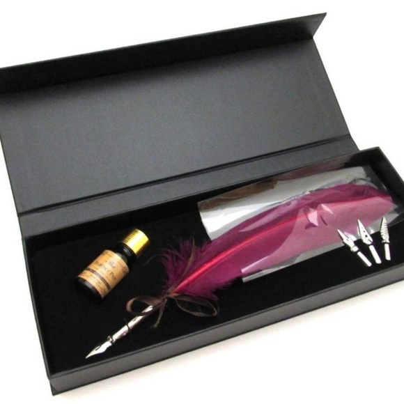 Perfect Gift for Christmas Magenta Quill Pen - Picture 2 of 4